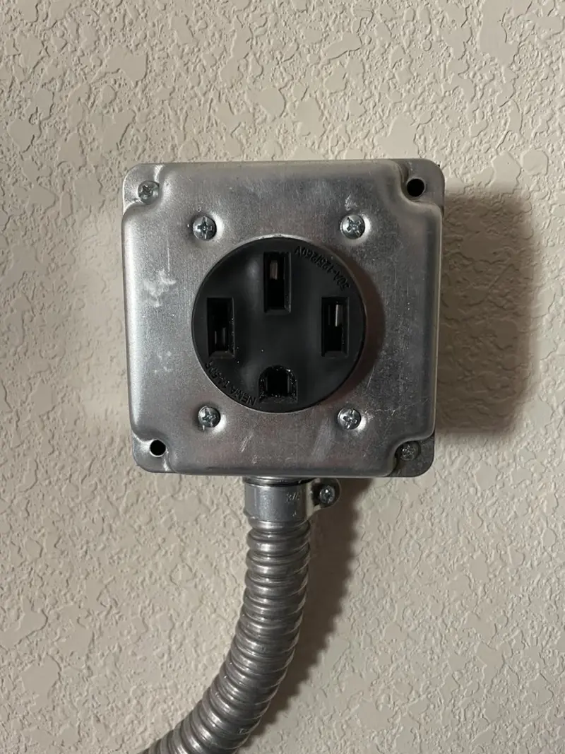 NEMA 14-50 outlet installed for Electrical Panel Upgrade in Beloit
